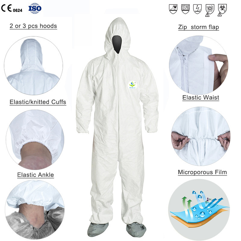 chemical resistance suit disposable coverall overall work suit work clothes coverall repairman