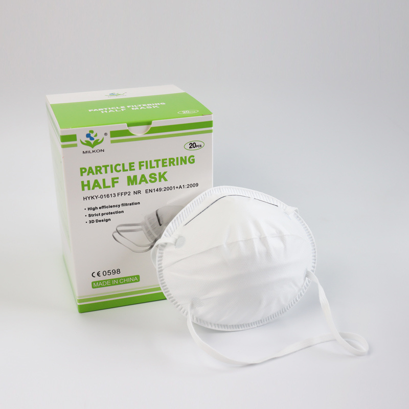 ce en 149 2001 FFP2 disposable dust mask cup shape face mask without valve ce 2163 ffp2-mask herstell for drywall sanding