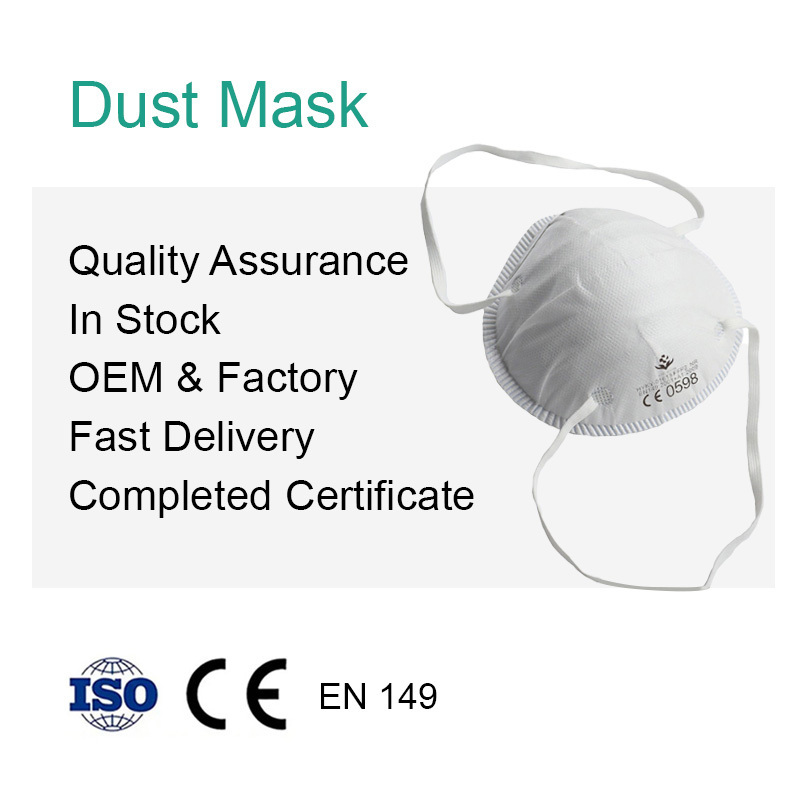 EN149 FFP2 Standard Disposable Cup Shape Respirator Nose Dust Mask For Construction