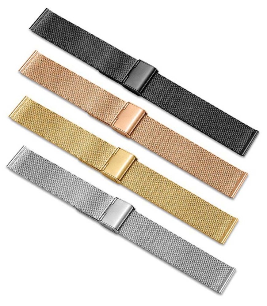 16mm 18mm 20mm 22mm Mesh Milanese Stainless Steel Watch Band Bracelet Replacement Strap for HUAWEI Watch Women Men