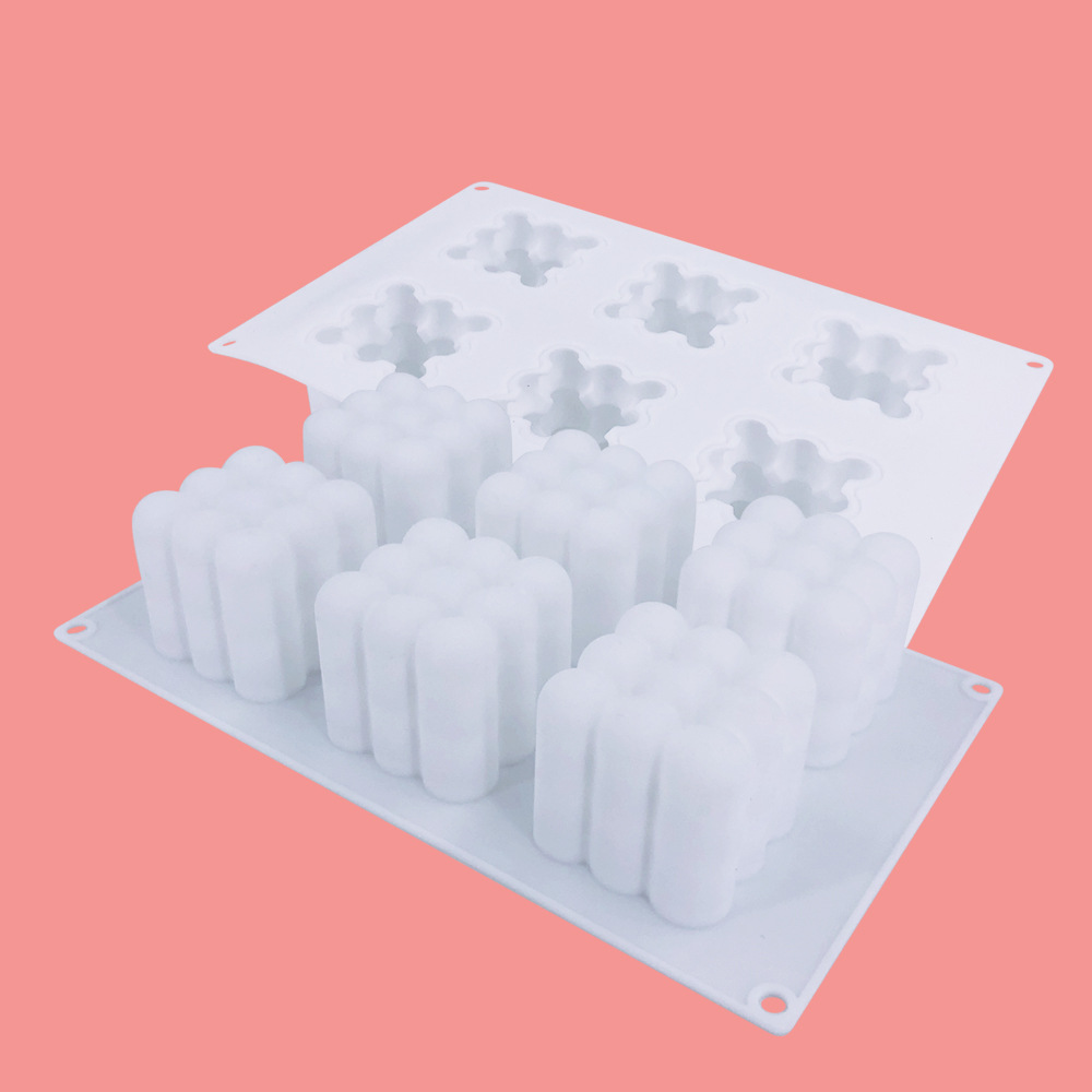 Bubble Candle Molds, 3D Bubble Cube Silicone Mold for Candles Soap Making, DIY Candles and Cake Decoration