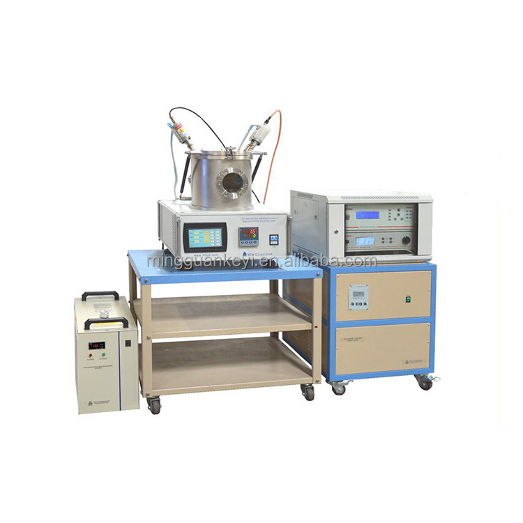 Laboratory DC / RF Dual-Head Vacuum Magnetron Plasma Sputter Target Film Coater Sputtering Coating Machine