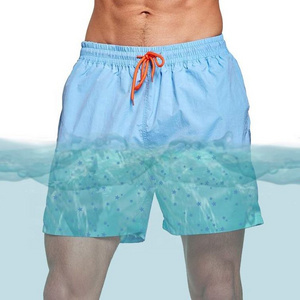 Custom Mens Summer Beach Shorts Water Reactive Short Color Changing Swim Shorts