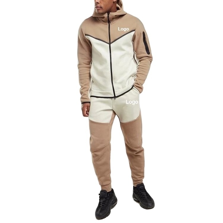 Track Suit Soccer Mens Tracksuits Custom Logo Tech Fleece Zip Plain Jogging Men Tracksuit