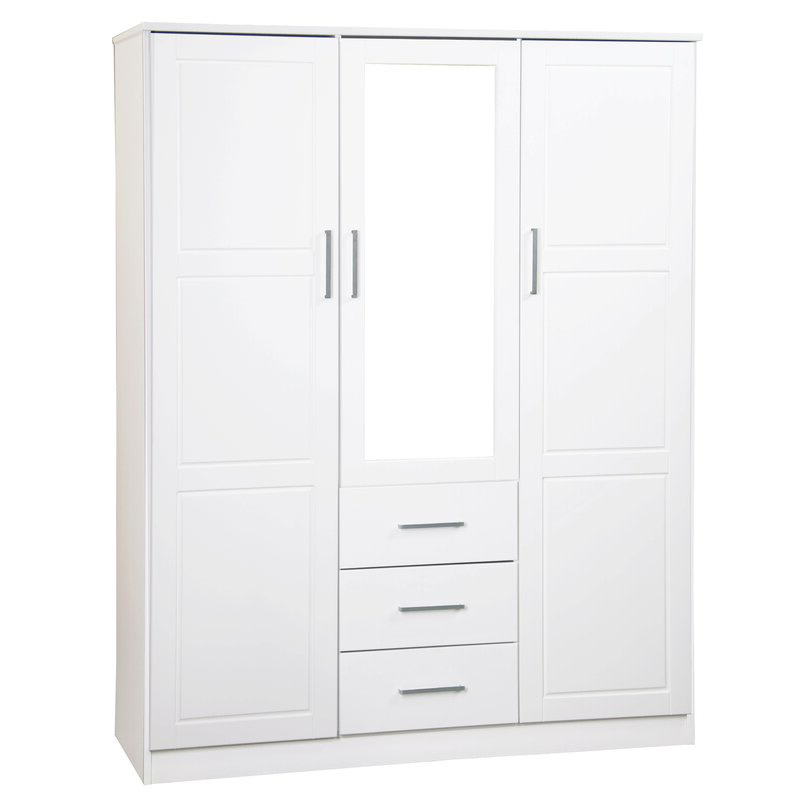 white modern design wood wardrobe closet locker cupboard storage armoire cabinet clothes dressing system for bedroom furniture