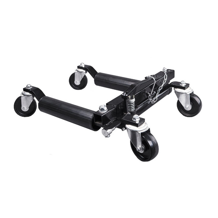 Wheel Dolly Car Skates Vehicle Positioning Hydraulic Tire Jack Ratcheting Foot Pedal Lift Hydraulic Car Wheel Dolly, 1500lbs