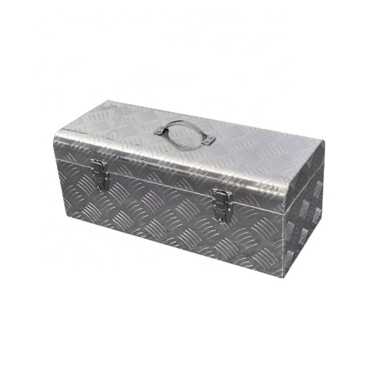 Silver Aluminum Heavy Duty Pick Up Truck Truck Bed Tool Box Trailer Storage Tool Box with Lock & Keys