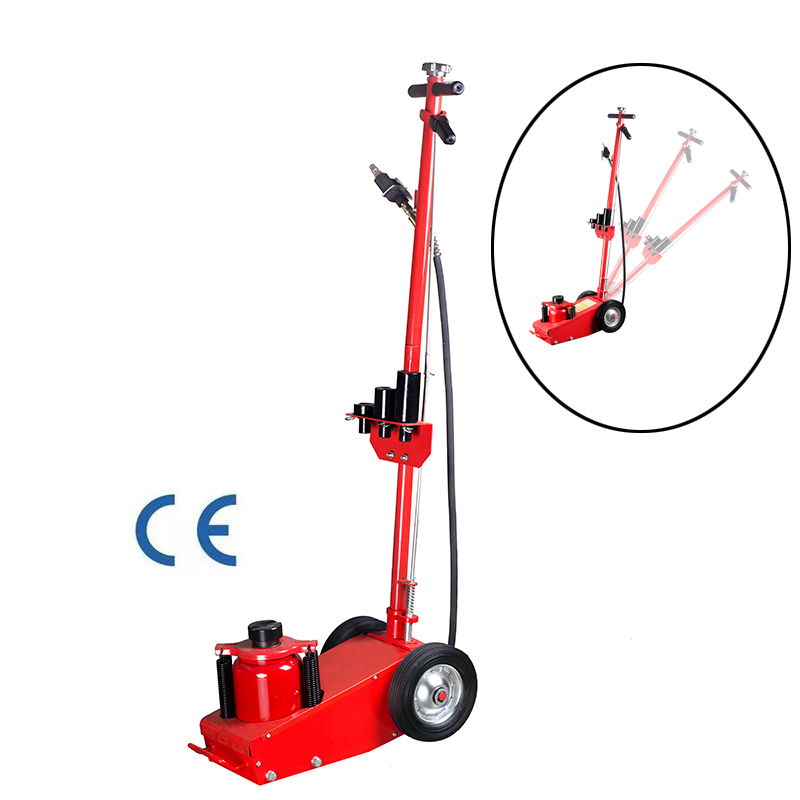 LOW PROFILE AIR HYDRAULIC 22 TON TROLLEY JACK TRUCK GARAGE FLOOR TOOL