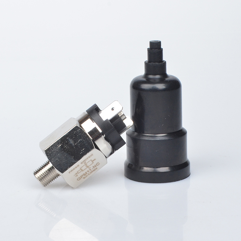 adjustable 1-10 bar G1/8 external thread normally closed 12V DC air pressure switch QPM11-NC