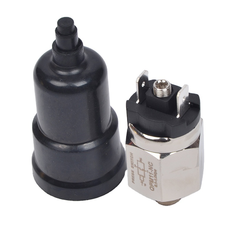 adjustable 1-10 bar G1/8 external thread normally closed 12V DC air pressure switch QPM11-NC