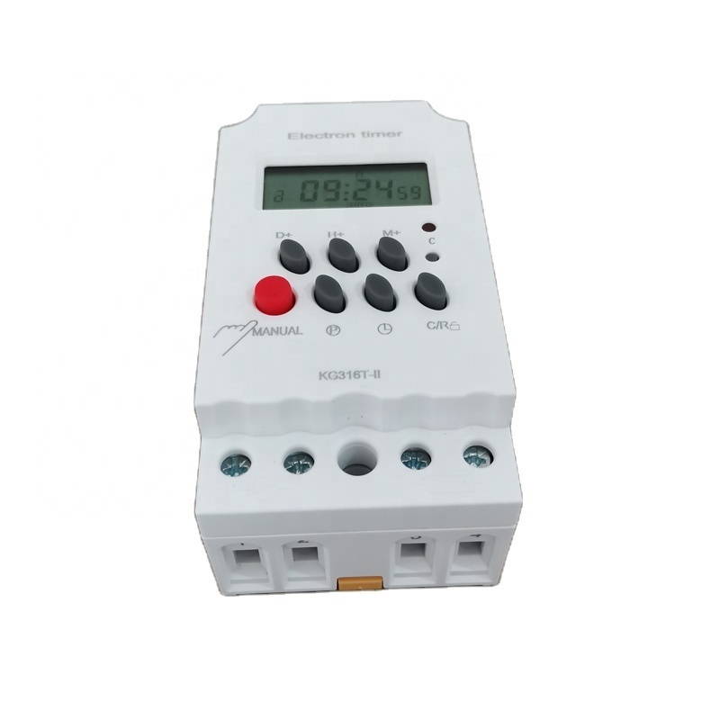 KG316-II din rail weekly programmable auto off on digital timer switch 220V