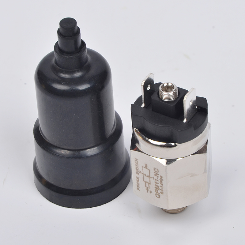 adjustable 1-10 bar G1/8 external thread normally closed 12V DC air pressure switch QPM11-NC