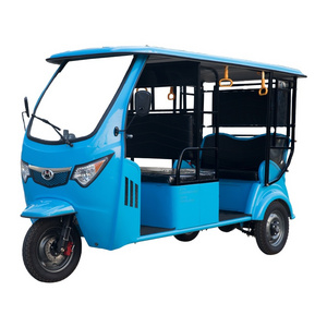 Factory Supplier Fast Speed Tuk Tuk Auto E Rickshaw Eco-friendly Passenger  Electric Tricycle With Back Seat