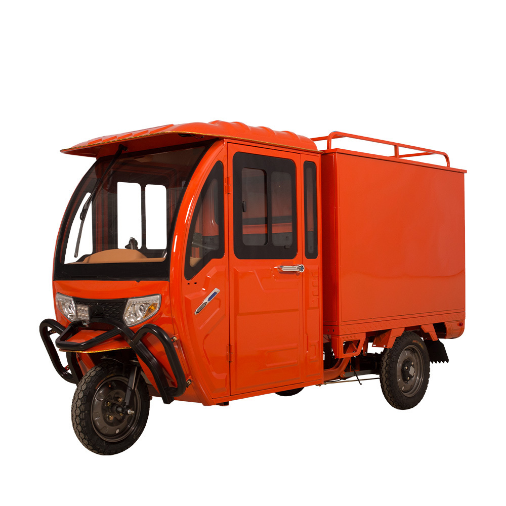 2022 Solar Motor 1200w Adult Electric Three Wheel Truck Cargo Loader 500kg Trike With Different Cargo Box Sizes