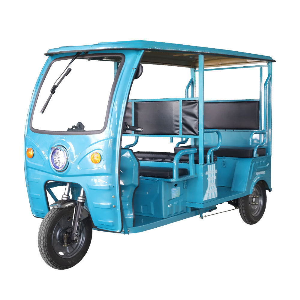 Differential Power Six Seater Solar Row Fast Adult Electric Tricycle Motocicleta Stainless Wheel For Passenger