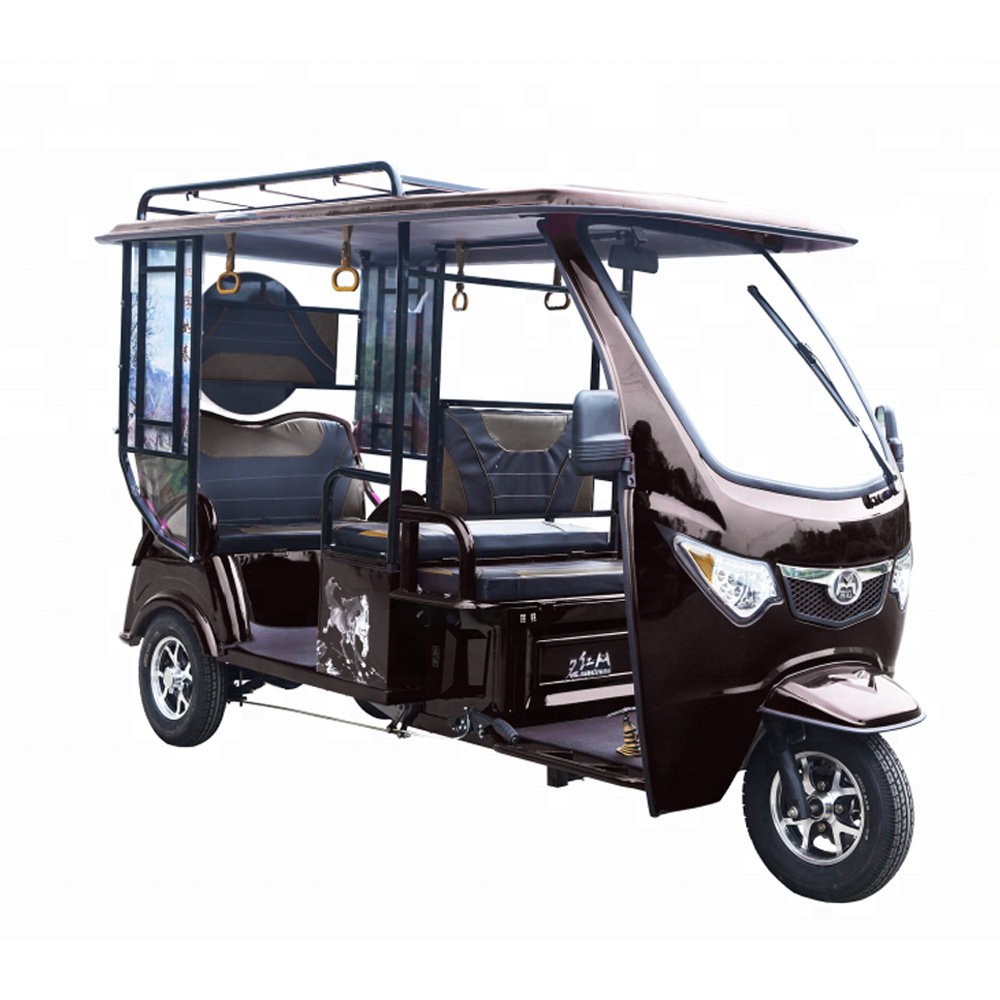 2022 Mejor venta Tuk Tuk Taxi India bajaj Triciclo electrico de pasajeros de 3 ruedas para adultos