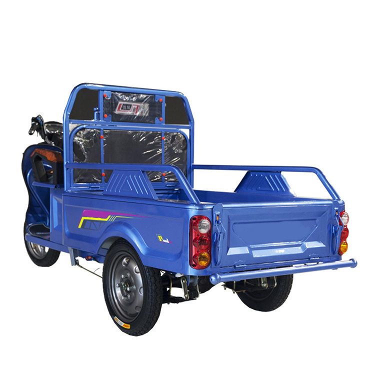 Cheap Chinese Factory 1200w Three Wheel Motorcycle For Farm Trike Three Wheel Truck Cargo Truck Mini Dump Tricycle