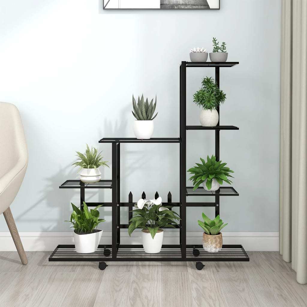 Minghou Metal Plant Stand Rack Multiple Flower Pot Holder Shelf Indoor Outdoor flower stand