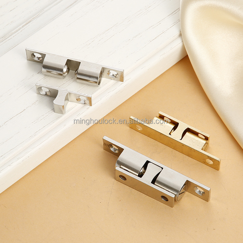 Solid brass door catches door closers double ball catch latch for cupboard