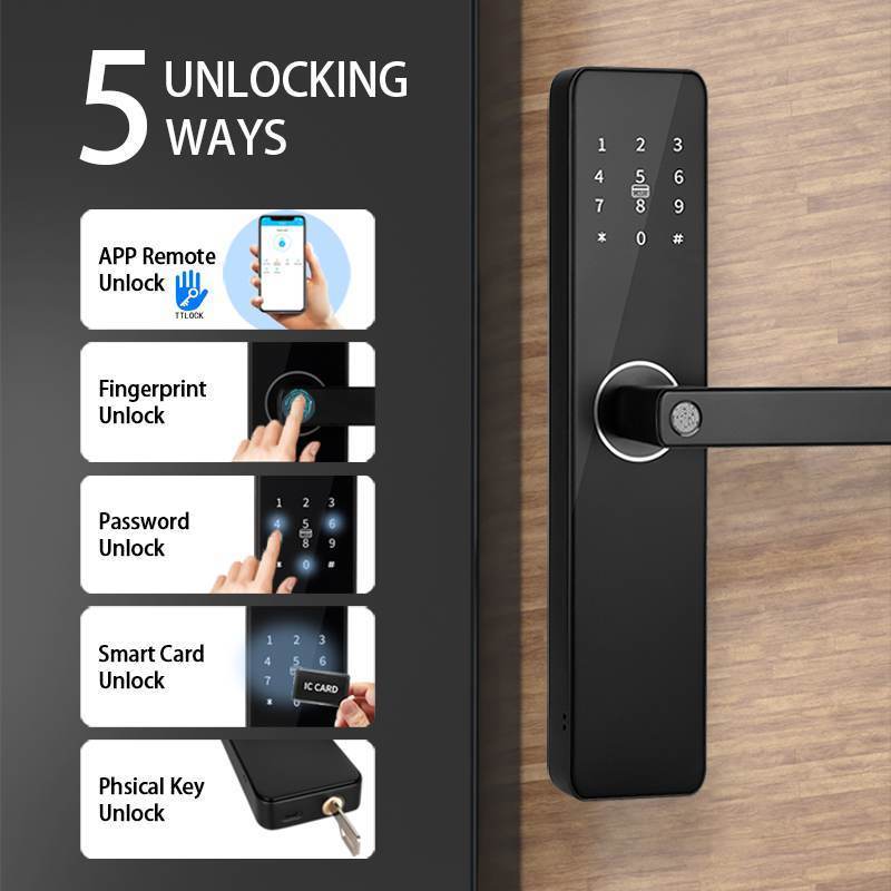 Door lock Remote control Safety USB Port Lock With Key Wifi Touch Keypad smart locks