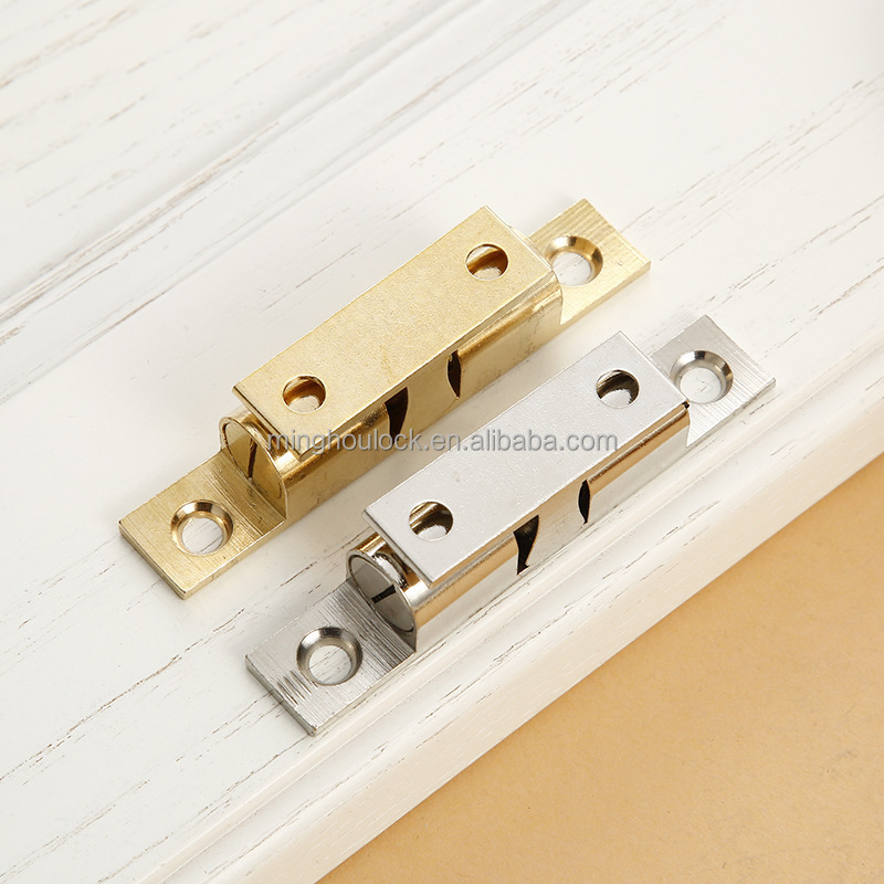 Cabinet Door Stop Twin Tension Ball Catch Door Latch Polished Brass Ball Catch