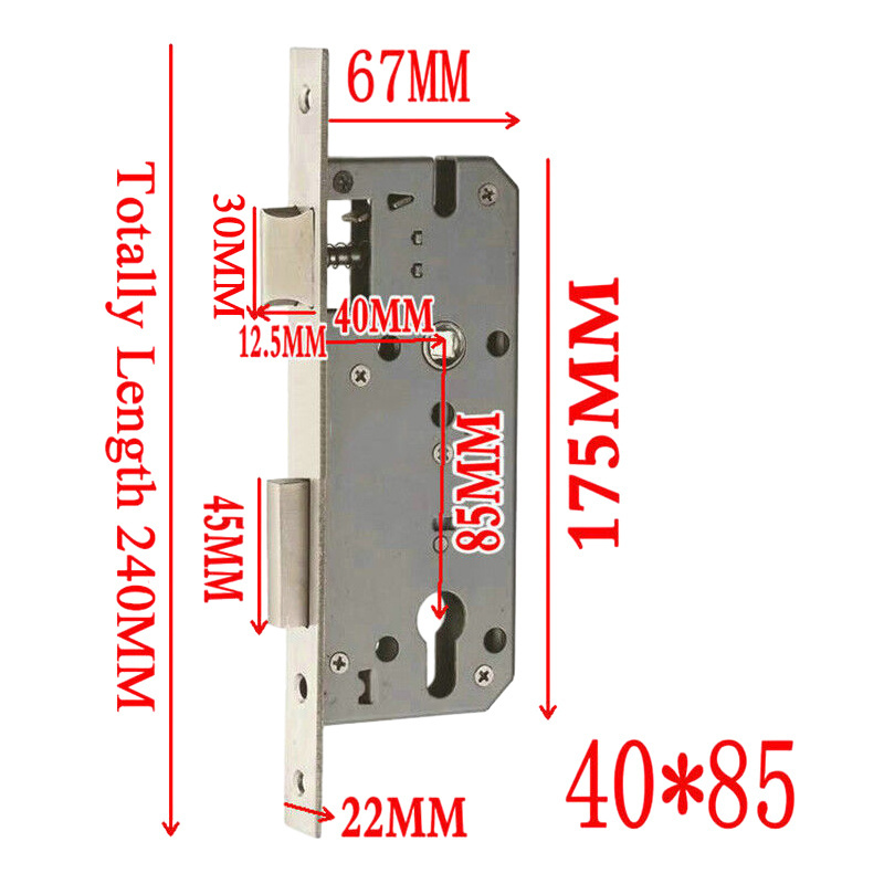 Hot Sale Door Tubular Mortice Lock Body Door Knob Latch 4085 Lock Body Wholesale Door Lock Body and Cylinder