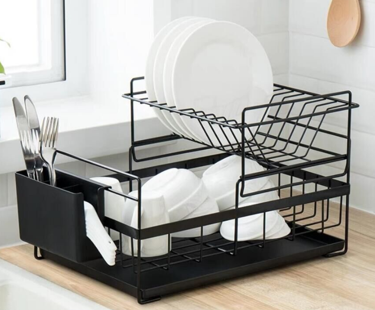 Kitchen drainage dishes rack, cabinet storage rack  dishes and tableware storage rack