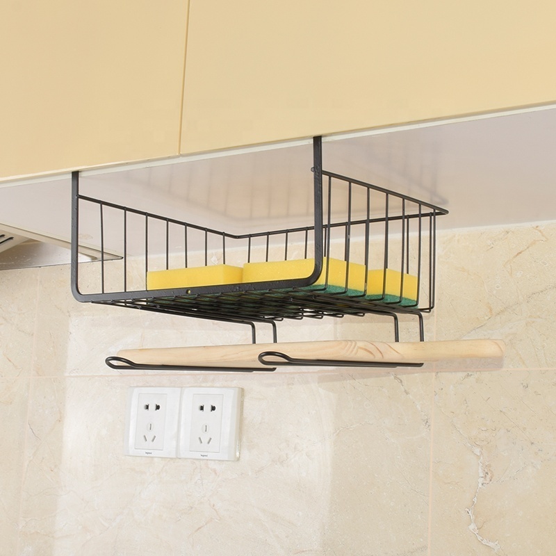 Foshan factory wire shelf kitchen organizer fruit basket under cabinet kitchen racks and holders metal storage baskets