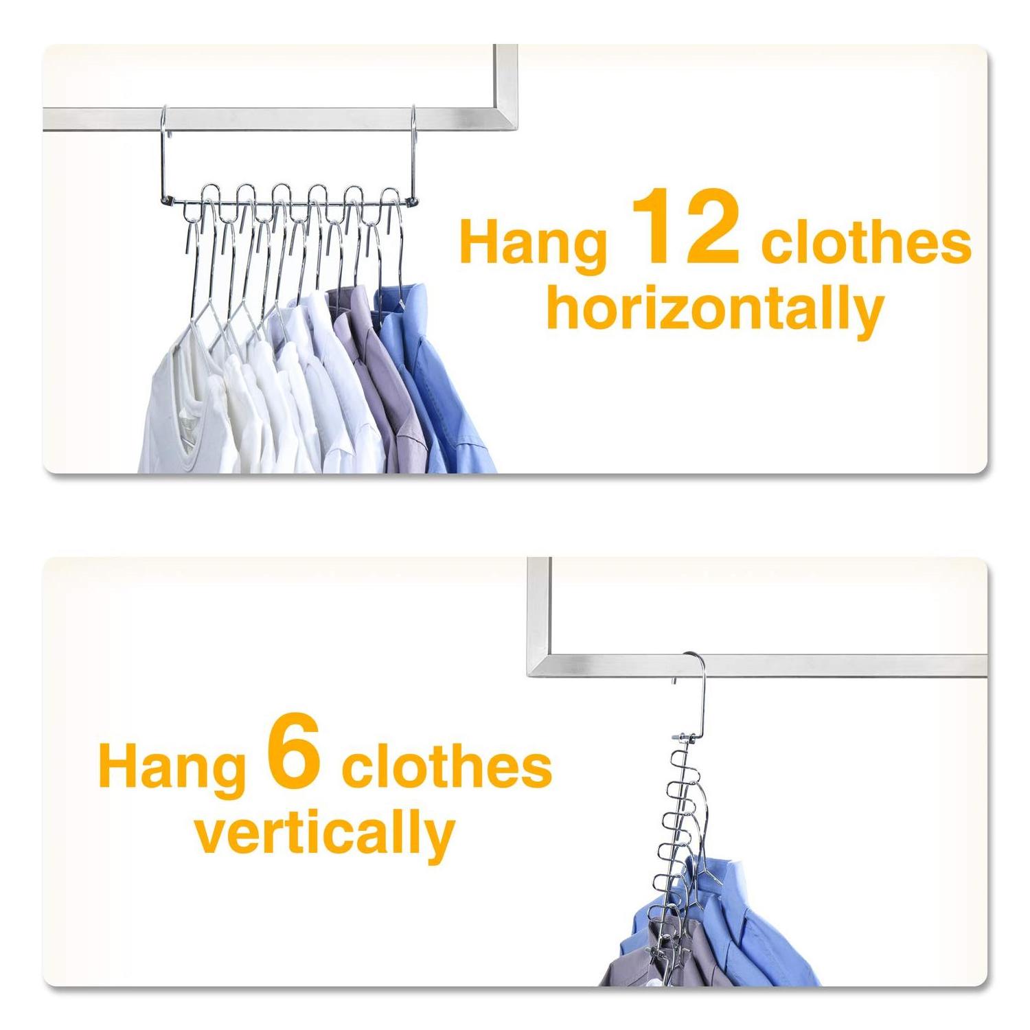 Magic Cloth Hanger Space Saving Hangers Metal Closet Organizer for Closet Wardrobe Closet Organization System