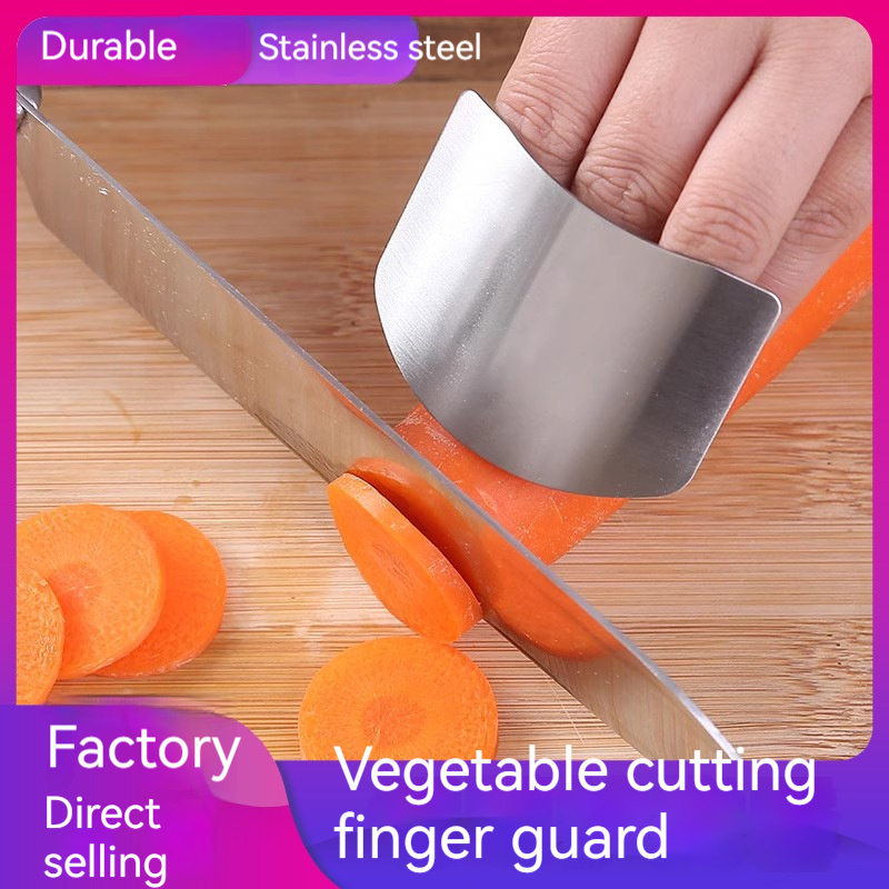 Stainless Steel Finger Guard for Kitchen Meat & Vegetable Cutting Hand Guard Fruit & Vegetable Tools