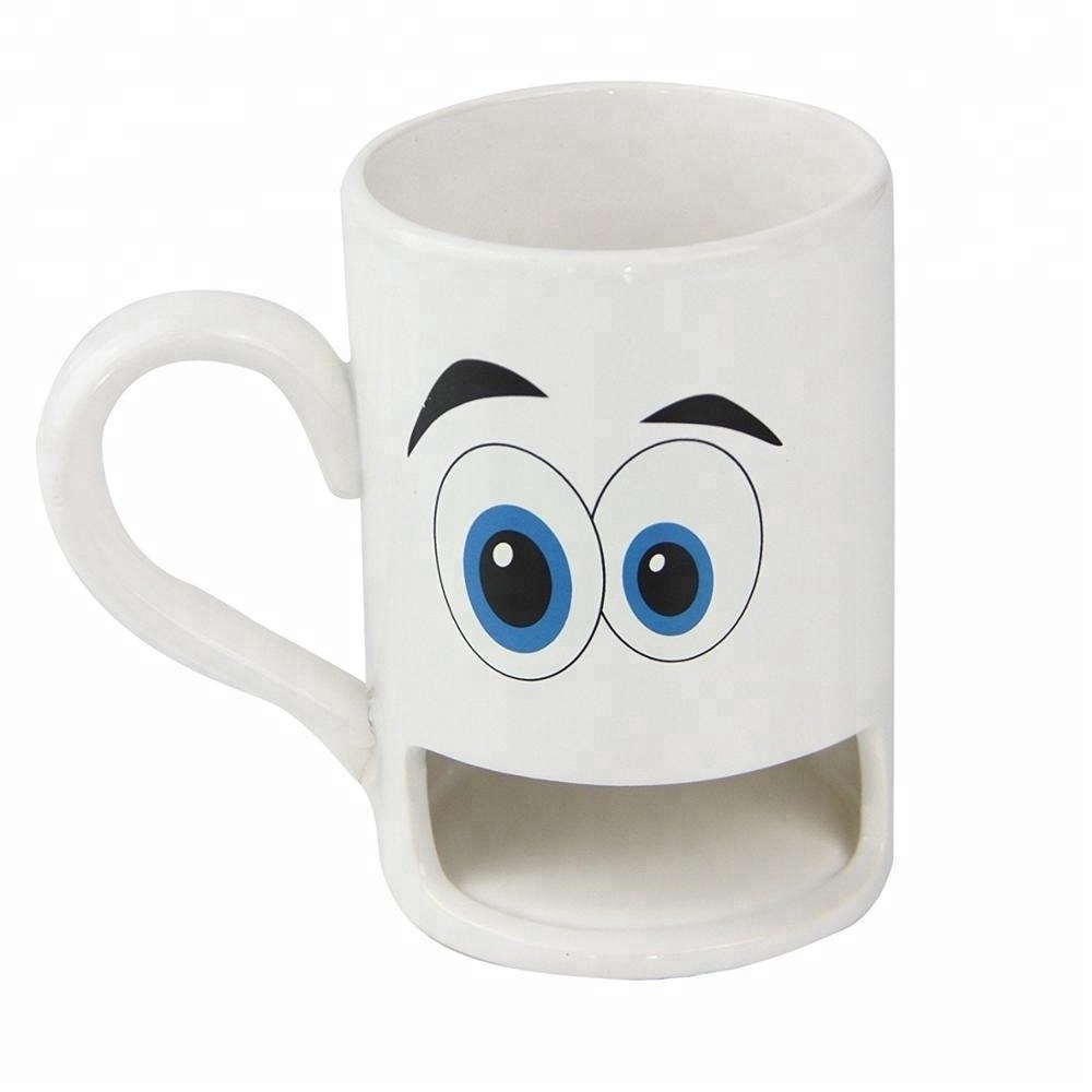 Monster Face Tea Coffee Milk Mug Cup OEM Personalized Tazas Ceramic Drinkware Coffee Mug,milk Mugs Personality Customized Color