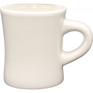 Classic old fashioned 11oz Capacity Cream White blank Diner Mugs for Coffee