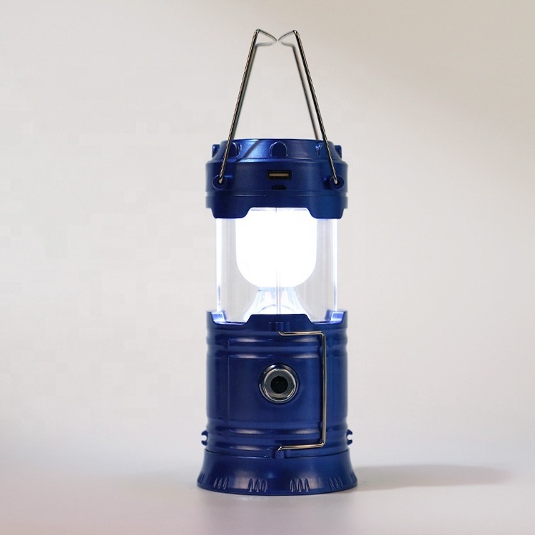 Hot sale camping lamp portable led latern handle solar camping lamp emergency night light