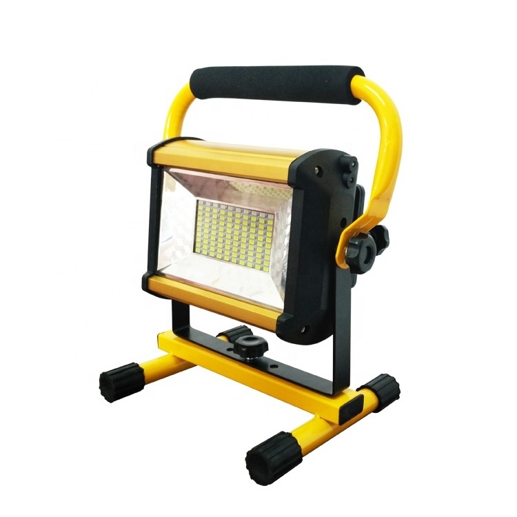 100W rechargeable portable led work light with replacement battery