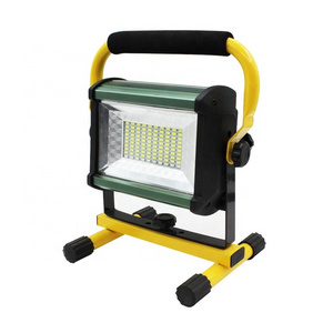 Rechargeable led flood light 100W portable emergency lights RED Blue Flash work light