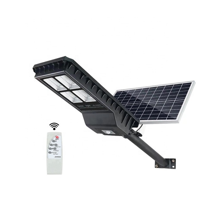 2021 New Design Two Solar Panel Solar Power Motion Sensor Remote Control Led Light 30w 60w 90w Led Solar Street Light