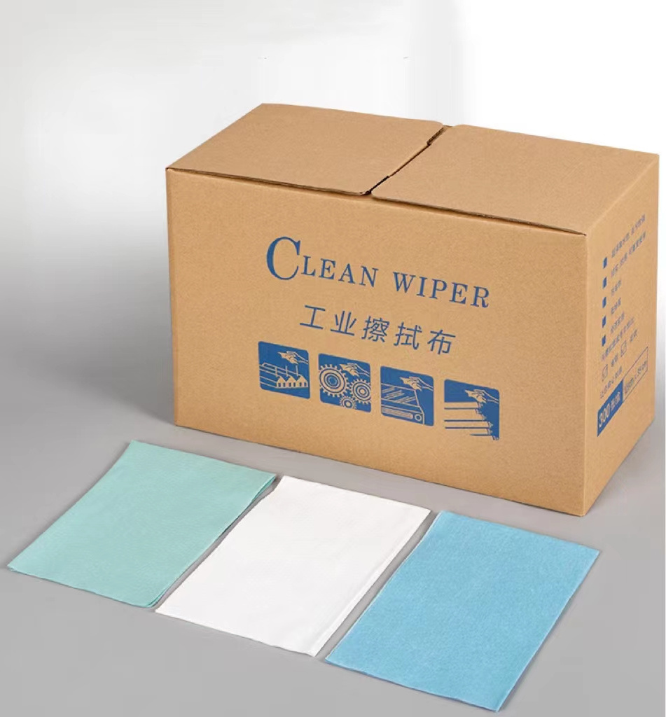 Cellulose Nonwoven Lint Free Spunlace Wiper  Woodpulp Cleanroom Wiper Paper Roll For Food Industrial