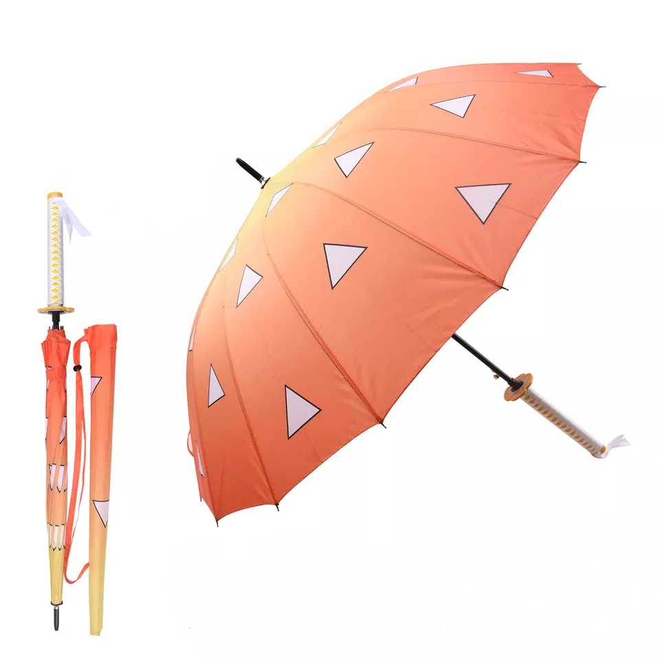 Demon Slayer Agatsuma Zen'itsu Anime Umbrella for cosplay new