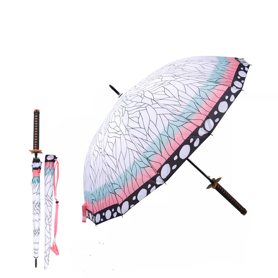 Demon Slayer Kochou Shinobu Anime Umbrella for cosplay new