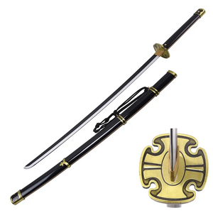 Minghu Animation Touken Ranbu Online black wooden bamboo blade cosplay sword toy swords