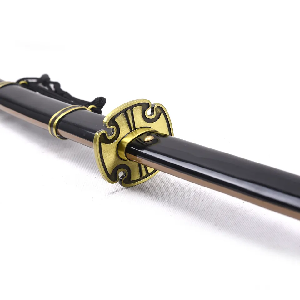 Minghu Animation Touken Ranbu Online black wooden bamboo blade cosplay sword toy swords