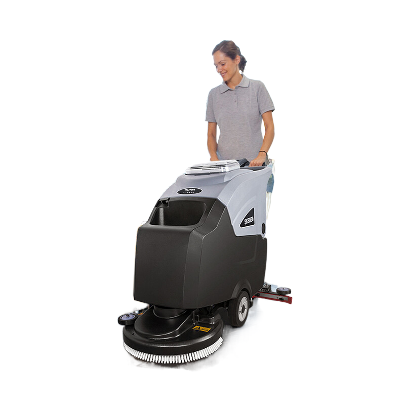 Portable floor equipment dryer washing battery operated floor scrubber machine