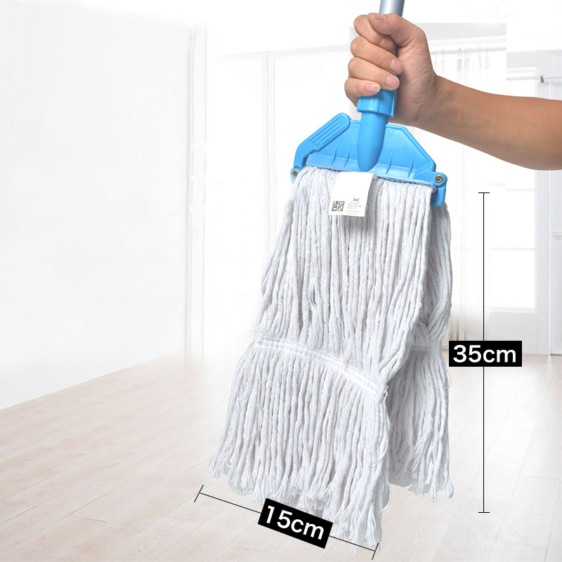 Professional cleaning floor tool wet cotton flat mop floor dusting waxing mop for hotel