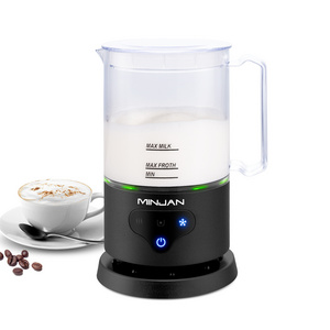 Black White Warm Milk Machine Coffee Milk Foam Maker Automatic Electric Milk Frother