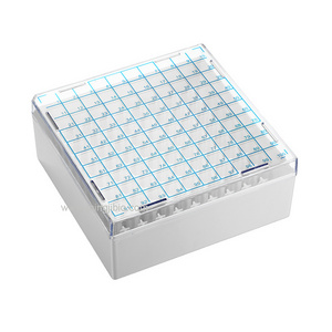 High quality lab testing 100 wells cryogenic boxes cryovial tube rack