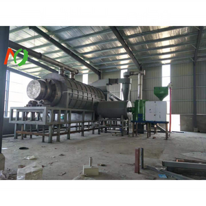 production line of charcoal carbonization furnace charcoal making machine