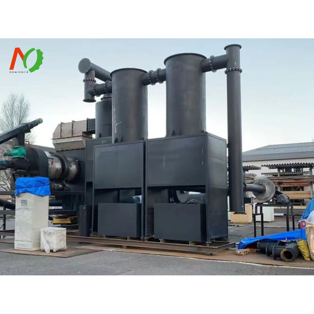 Fully Continuous Olive Wood Charcoal Making Machine Wood Chips Wooden Branches Carbonization Furnace