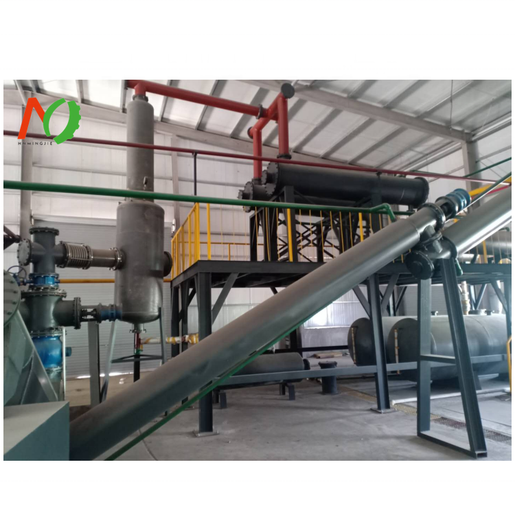 Mingjie 15ton Automatic Semi Continuous Scrap Rubber Tyre Pyrolysis To Oil Equipment