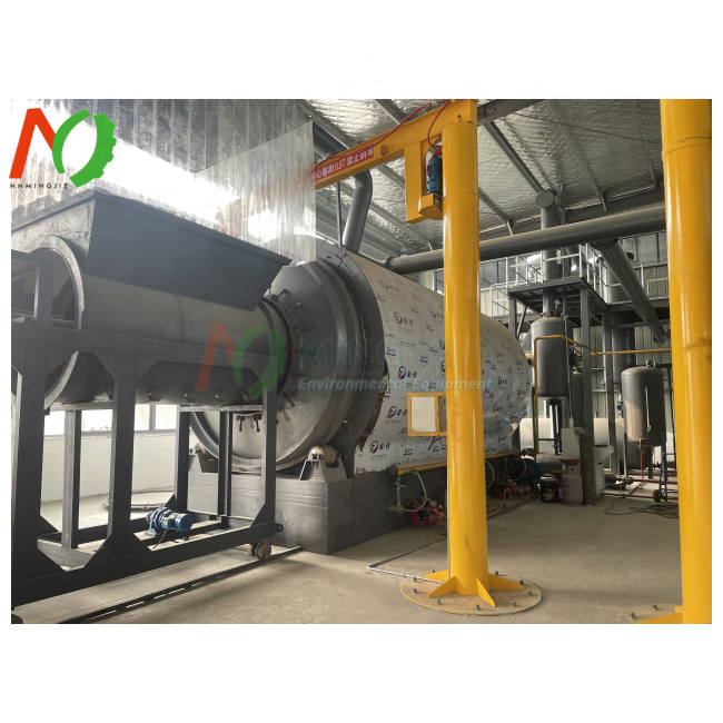 Pyrolysis Plant To Process Waste Tire/Plastic/Rubber To Fuel Oil Machine