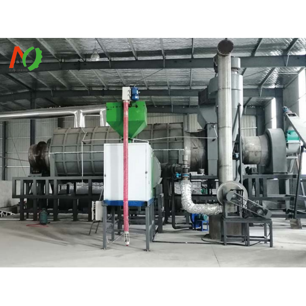 Rice Hull Charcoal Making Machine To BBQ Carbon Carbonization Stove With Crushing System